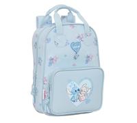 STITCH - Mochila Infantil, Adaptable con Asas, Tejido Reciclable, Ideal para Niños de Diferentes Edades, Cómoda y Versátil, Calidad y Resistencia, 20x8x28 cm