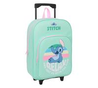 STITCH - Mochila Infantil con Carro Compacto, Ideal para Niños de Diferentes Edades, Cómoda y Versátil, Calidad y Resistencia, 33x43x15 cm