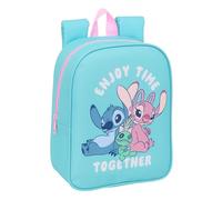 Safta Mochila Infantil STITCH – Adaptable a carro, Ideal para guardería, 22x10x27 cm