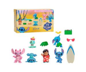 Stitch Movie Collectible 7 Figure Pack | 11 figuras de 2 pulgadas, decoración del hogar, juguetes para niños a partir de 3 años, juguetes coleccionables