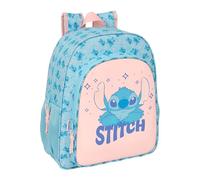 STITCH OHANA - Mochila Escolar Niño, Mochila Infantil, Adaptable a Carro, Ideal para Niños en Edad Escolar, Cómoda y Versátil, Calidad y Resistencia, 32x12x38 cm