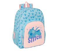 STITCH OHANA - Mochila Escolar Niño, Mochila Niño, Mochila Infantil, Adaptable a Carro, Ideal para Niños en Edad Escolar, Cómoda y Versátil, Calidad y Resistencia, 33x14x42 cm