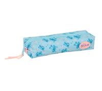 STITCH OHANA - Portatodo Rectangular Niño, Estuche Infantil, Estuche Niño, Ideal para Niños en Edad Escolar, Cómodo y Versátil, Calidad y Resistencia, 22x7x40 cm
