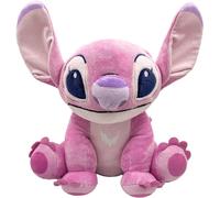 Stitch Peluche ANGEL ALIENA ROSA 20cm Con Alcancía Original Disney