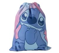 Stitch Saquito Escolar Mochila Cordón Niña Disney Oficial | 100% poliéster ligero · Cierre cordón · Ideal gimnasia y merienda · Licencia Disney oficial Stitch