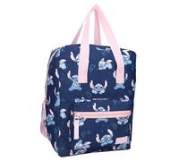 Stitch Simply Kind - Mochila con asas de Lilo y Stitch Disney - Mochila para niños | Escuela | Tiempo libre - Tamaño 30 x 23 x 13 cm, Azul Y Rosa, talla unica