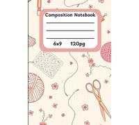 Stitch & Sparkle: Pink & White Sewing-Themed Lined Notebook | 120 Pages for Crafters, Quilters, and Sewing Enthusiasts