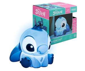 Stitch Squishy Lamp - Lámpara de Escritorio con Licencia Oficial de Disney, decoración de Sala de Juegos y mercancía para niños y niñas, Accesorio de Regalo de luz Nocturna para Sala de Juegos y