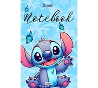 Stitch Themed Notebook - Cute Blue Journal for Kids, Teens & Fans | Wide Ruled Lined Pages