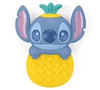 Bright Starts Disney Baby Sonajero y mordedor Tropical Teethe de Stitch, mordedor interactivo con forma de piña, para recién nacidos y mayores