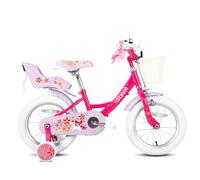 STITCH Unicornio 12/14/16/18 Pulgadas Bicicleta Infantil para niña de 2-8 años con sillín de muñeca Cesta Serpentina