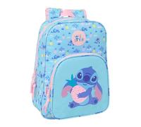 STITCH WAVES - Mochila Escolar Infantil Animada, Mochila Niño, Mochila Infantil, Adaptable a Carro, Ideal para Niños en Edad Escolar, Cómoda y Versátil, Calidad y Resistencia, 26x11x34 cm