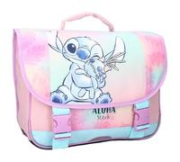 Stitch Wild Energy de Disney Lilo & Stitch - Mochila escolar para niños | Escuela | Guardería - Color Verde y Violeta - Dimensiones 33 x 38 x 12 cm, multicolor, talla unica