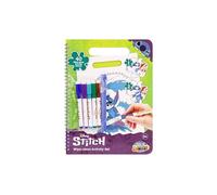 Stitch Wipe-Clean Activity Set | Libro de colorear reutilizable para niños a partir de 3 años | 40 páginas con actividades borrables | Incluye 5 bolígrafos | Juguete educativo creativo para niños y