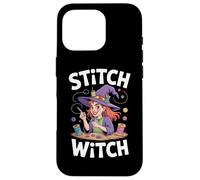 Stitch Witch Fun Crafty Sewing Entusiasta Carcasa para iPhone 16 Pro