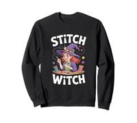 Stitch Witch Fun Crafty Sewing Entusiasta Sudadera