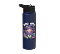 Stitch Witch Sewing Magic Encantador Diversión Stainless Steel Insulated Water Bottle