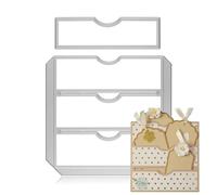 Stitched Slots Pocket Die Cut Set - Large Pocket Die, Metal Cutting Dies for Card Making, Paper Crafting, Scrapbooking Supplies - by Matty's Crafting Joy