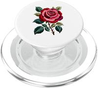 Stitches Embroidery Art Rosa Flor Rosas PopSockets PopGrip para MagSafe