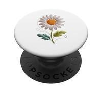 Stitches Embroidery Margarita Flor Jardinería Margaritas PopSockets PopGrip Adhesivo