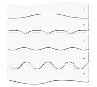 StitchGuide Pro - Plantilla de costura de borde de onda precisa | 5 uds. Acrylic Sewing Ruler Set, Portable Quilting Tools for Fabric Cutting, Clear Quilting Template for Crafts, Beginners