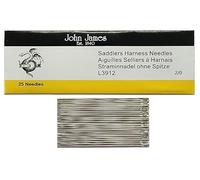 Stitchtight - John James Saddlers Arnés de agujas estilo L3912 utilizado para trabajo artesanal de cuero cosido a mano (L3912 Tamaño 17 (2/0))