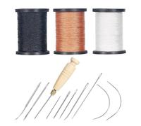 Stitchwork Artisan Bundle - Complete Fabric Assembly Assortment, Precision Piercing Implements, Multifunctional Material Mender | Couch Panel Renewal, Textile Revamp Projects, Chair Padding Adjustment