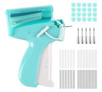 Stitchy Pistola De Fijación Rápida de Ropa, Pistola De Micro Puntada Para Ropa, Azul Pistola De Etiquetado De Ropa, Máquina De Coser De Puntada Rápida Con 5 Agujas, 3000 Hilos De 5/8 Mm, Botones