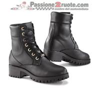 Stivali Moto Donna TCX Lady Smoke Wp Nero, CE, Impermeables, Talla 36-40