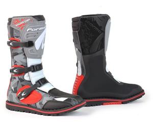 Stivali Moto Trial Forma BOULDER COMP Camo/Red/White/Grey