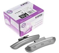Stix 50 pesas de impacto de 50 g para llantas de acero - Pesos de equilibrio de zinc ZN/S - Pesos de equilibrio para neumáticos y ruedas - Pesos de rueda