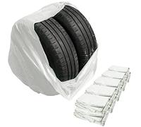 Stix Automotive Equipment Bolsas para neumáticos - 200 Unidades - 100x100cm - Bolsas de LDPE - Blanco