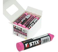 Stix Equipo Automotriz 12x Tiza para Neumáticos Tiza Grasa Rosa Marcador de Neumáticos Tiza de Marcado