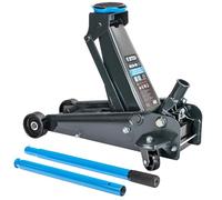 STIX HELN-05 Gato hidráulico 3T - Diseño robusto, rango de elevación 130-480 mm, palanca divisible 94 cm, ruedas metálicas, elevación sólida para garaje y taller