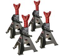 Stix JS-3T Caballetes de apoyo, 3 T, 3000 kg, gato elevador para talleres, elevador de coches para taller (4 unidades, 3 toneladas)