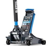 STIX SLN-02 Gato hidráulico de Carretilla, 3 t, 85-430 mm | Doble bomba para elevar con menos bombeos y descenso preciso mediante válvula integrada en la palanca.