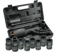 Stix STT-78-8000 Nm - Multiplicador de par con accionamiento de 1" (incluye llave de vaso de 1" CR-MO 24-38 mm, para ruedas de camiones, tractores y vehículos de construcción)