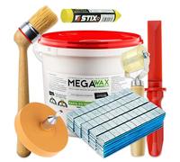 Stix ZW 10 - Juego completo de cambio de neumáticos (7 piezas, con pasta de montaje de 5 kg, pesos adhesivos, cepillo para válvulas, goma de borrar, herramienta de limpieza de llantas)