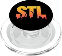 STL Skyline Art San Louis Arch Missouri Souvenir PopSockets PopGrip para MagSafe