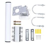 STL T01 Kit de Montaje de Poste de Antena, Acero Inoxidable, Soporte Ajustable con Tornillos en U para Antenas de TV y Cámaras de Seguridad