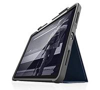 STM Bags Dux Plus Case Folio Funda Protectora para Apple iPad Air 10.9 Pulgadas (2020) - Azul/Transparente [Soporte para Apple Pencil I Military Standard I Water Repele I Stand Function I Wake/Sleep]