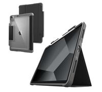 STM Dux Plus - Funda ultra protectora para iPad Air 5ª/4ª generación, soporte para lápices Apple soporta carga, resistente y probado contra caídas (MIL-STD-810H) - Funda inteligente para dormir/despertar - Negro (STM-222-286JT-01)