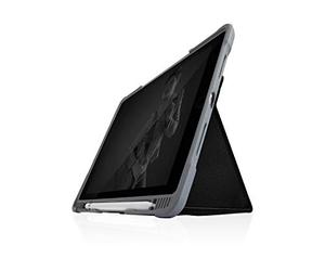 STM Goods Dux Plus Duo - Funda para Modelos de Apple: iPad 10.2 (2020), iPad 10.2 (2019), Color Negro y Transparente