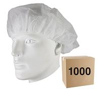 STM32 by ST - Gorro Desechable Redondo PP (Polipropileno) - Caja de 1000 Uds - Blanco - para Hostelería, Industria y Alimentación - CE