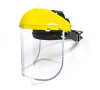 STM32 by ST Pantalla Protección Facial Incolora - Protector frontal y visor con arnés de cabeza - Color: Amarillo/Negro