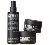 STMNT - Pack Nomad Barber Classic Pomade 100 ml + Dry Clay 100 ml + Grooming Spray 200 ml