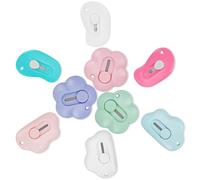 STNRST-IN Mini cortador de cajas portátil, lindas formas de flores en la nube, cuchillo de arte con agujero de llavero, abridor de letras retráctiles para abrir cartas, corte de papel, manualidades