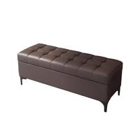 Sto - Banco con cajón, zapatero para entrada, dormitorio y sala de estar, marrón oscuro, 130 cm, para decoración del hogar