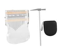 STOBAZA 1 Juego Pulgar Piano De Dedo Marimbas Kalimba Portátil Piano De Dedo Hecho a Mano Clave Kalimba 17 Instrumento De Piano De Dedo Piano De Mano Kalimba Metal Importante Niño Cristal