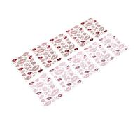 STOBAZA 10 Hojas Pegatinas Autoadhesivas de Corazón y Labios Rojos para Uñas Gemas de Imitación, Diseño Romántico en Resina Acrílica para San Valentín y Tarjetas Creativas